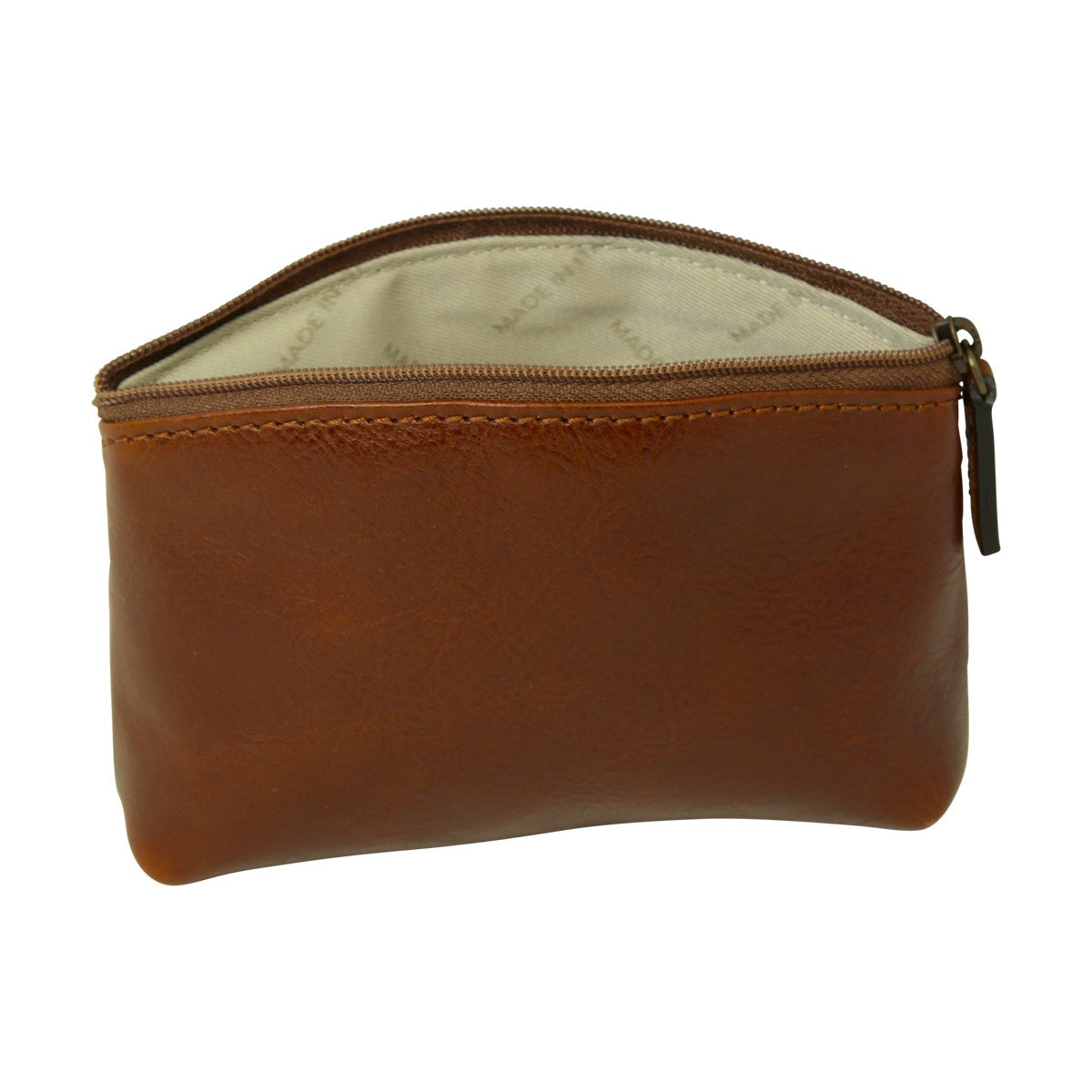 Italian leather beauty case - Brown-1