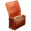 Leather pochette - Brown-1