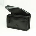 Leather clutch bag- Black-1