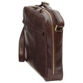 Vachetta Leather Messenger - Dark Brown-1