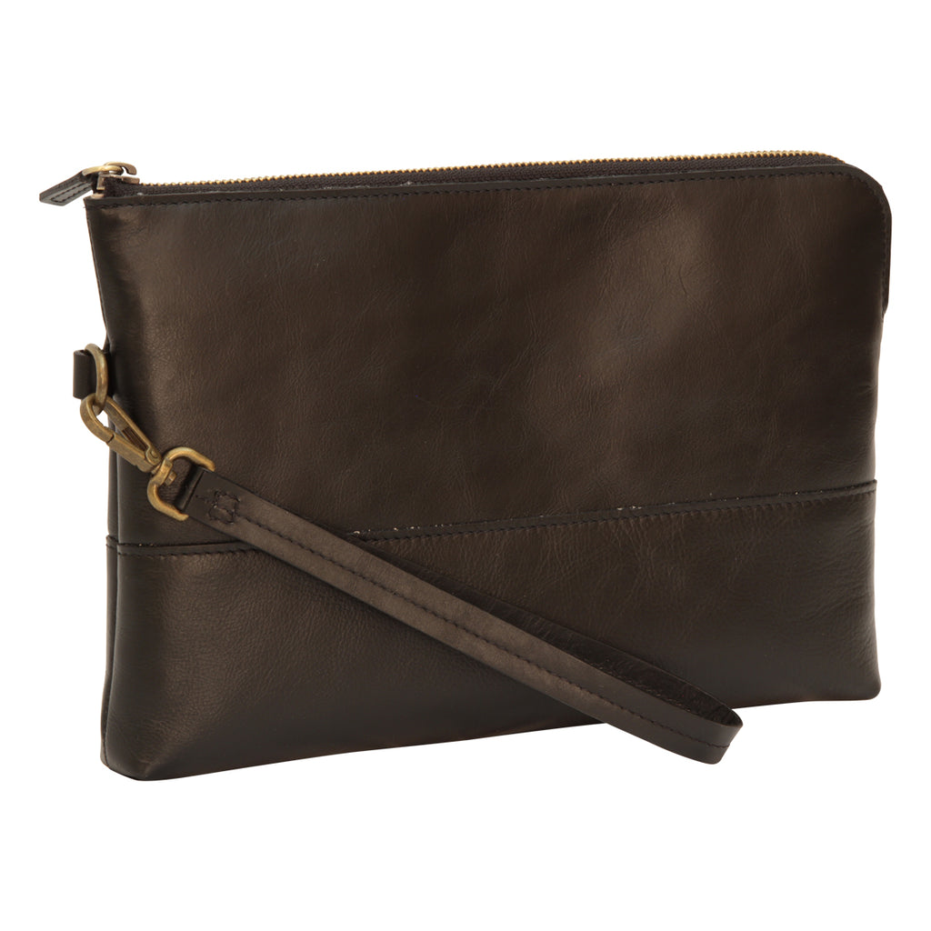 Full grain calfskin document case - dark brown-0