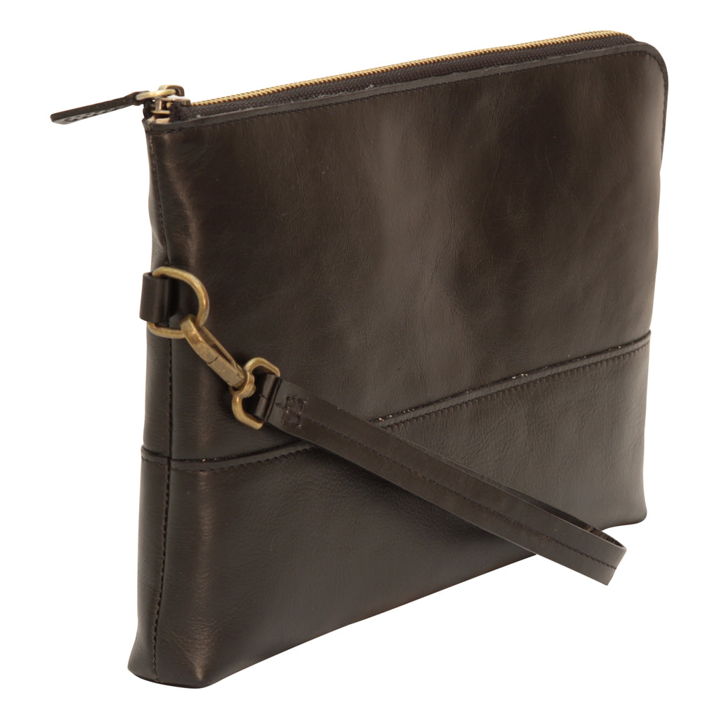 Full grain calfskin document case - black-1