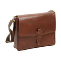 Cowhide Leather Messenger - Brown-1