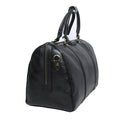 Full grain leather duffle bag - black-1