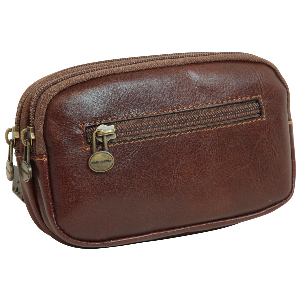 leather belt bag - brown-0