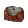 Full grain leather travel bag - Mahogany Brown-1