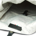 Full grain leather back pack - black-1