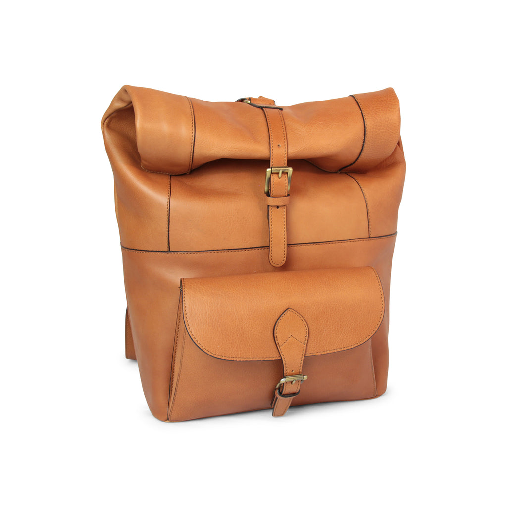 Full grain leather backpack - colonial-0
