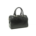 Double handled shoulder bag - black-1