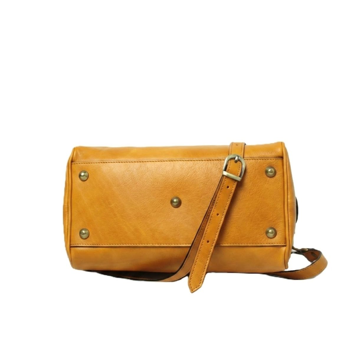Double handled shoulder bag - Ochre-1