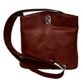LEATHER BUCKET BAG - Mahogany Brown-0