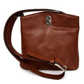 LEATHER BUCKET BAG - BROWN-0