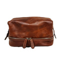 Beauty case with double compartment-Brown-0