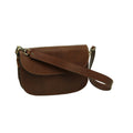 Two-sided shoulder bag in full-grain calfskin –Chestnut-1