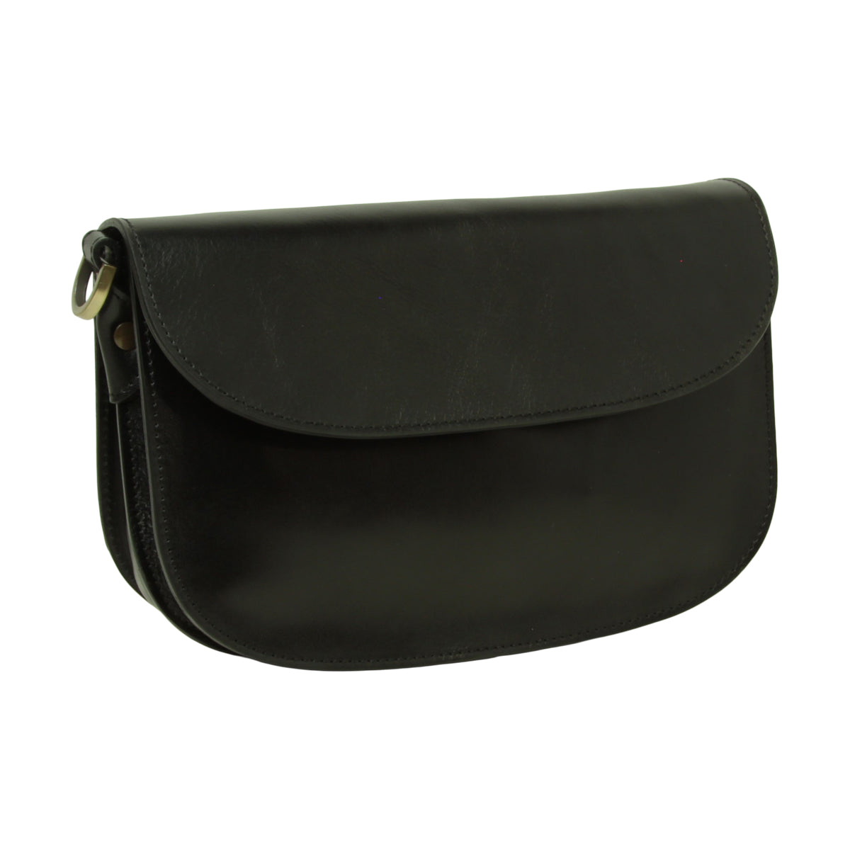 Two-sided shoulder bag in full-grain calfskin –Black-0
