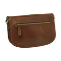 Two-sided shoulder bag in full-grain calfskin –Brown-1