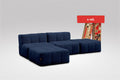 4 Teiliges Modulares Sofa – Blau-0