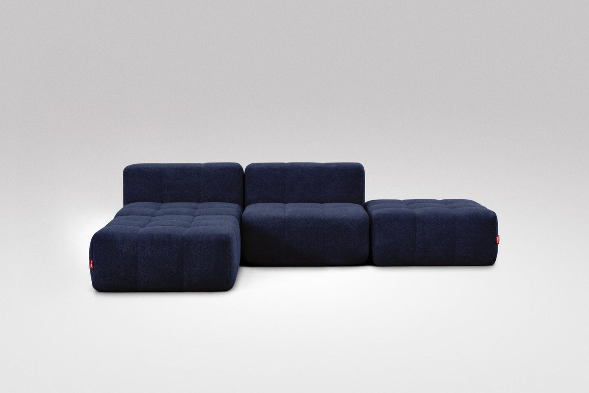 4 Teiliges Modulares Sofa – Blau-1