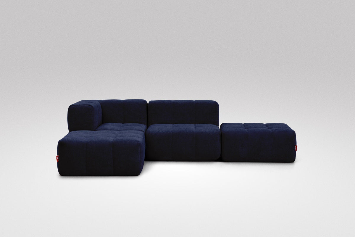4 Teiliges Modulares Sofa – Blau-1