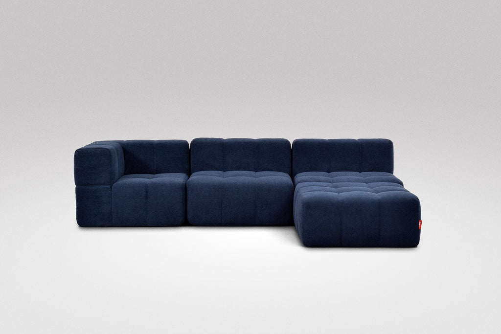 4 Teiliges Modulares Sofa – Blau-1
