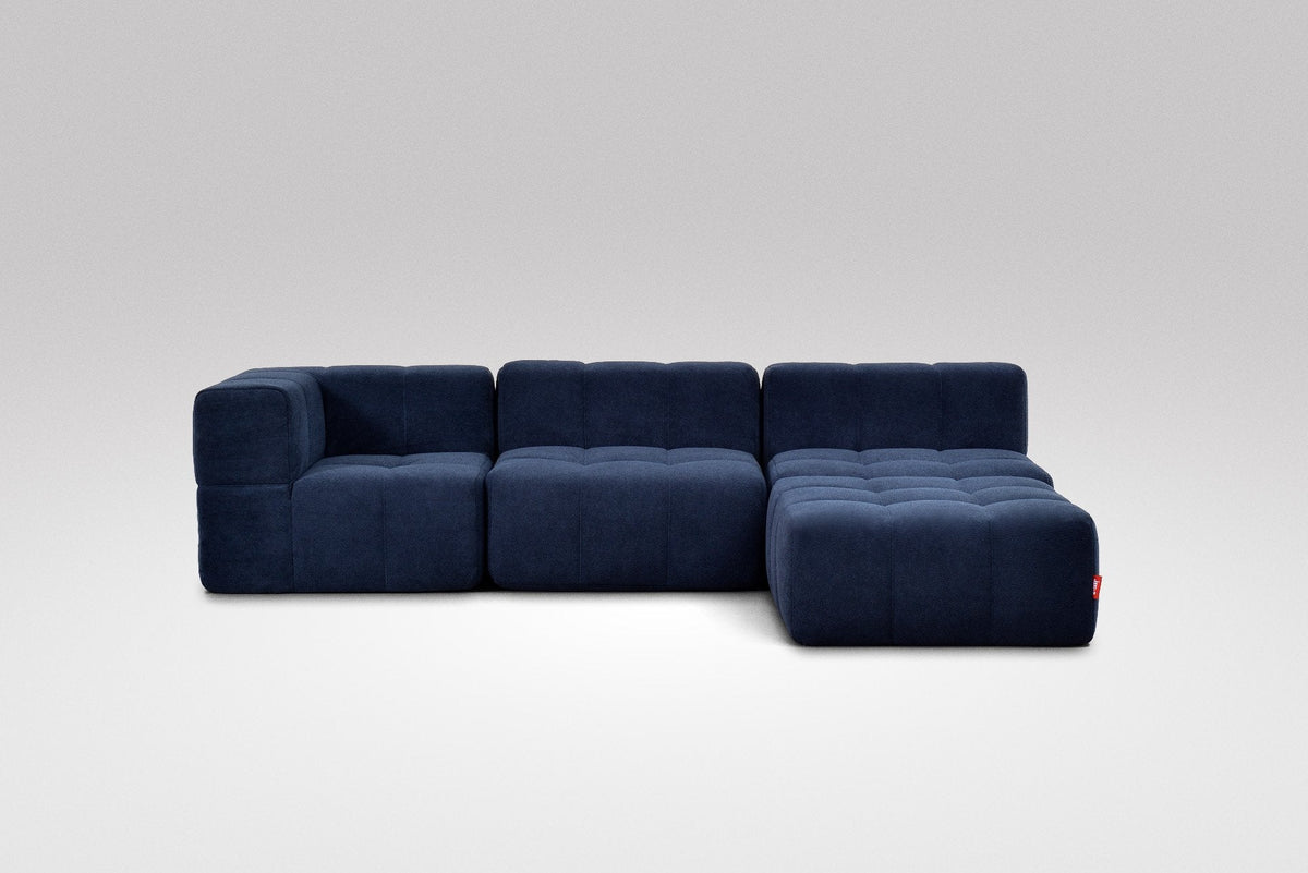 4 Teiliges Modulares Sofa – Blau-1