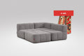4 Teiliges Modulares Sofa – Grau-0