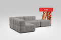 4 Teiliges Modulares Sofa – Grau-0