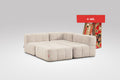 4 Teiliges Modulares Sofa – Beige-0