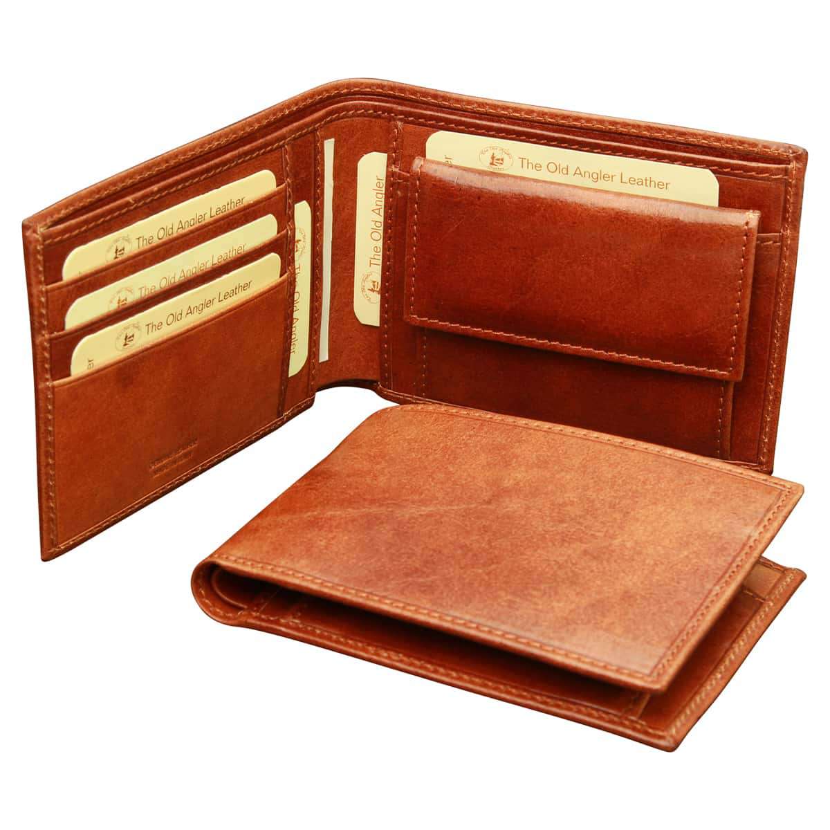 Leather wallet - Brown with RFID-0