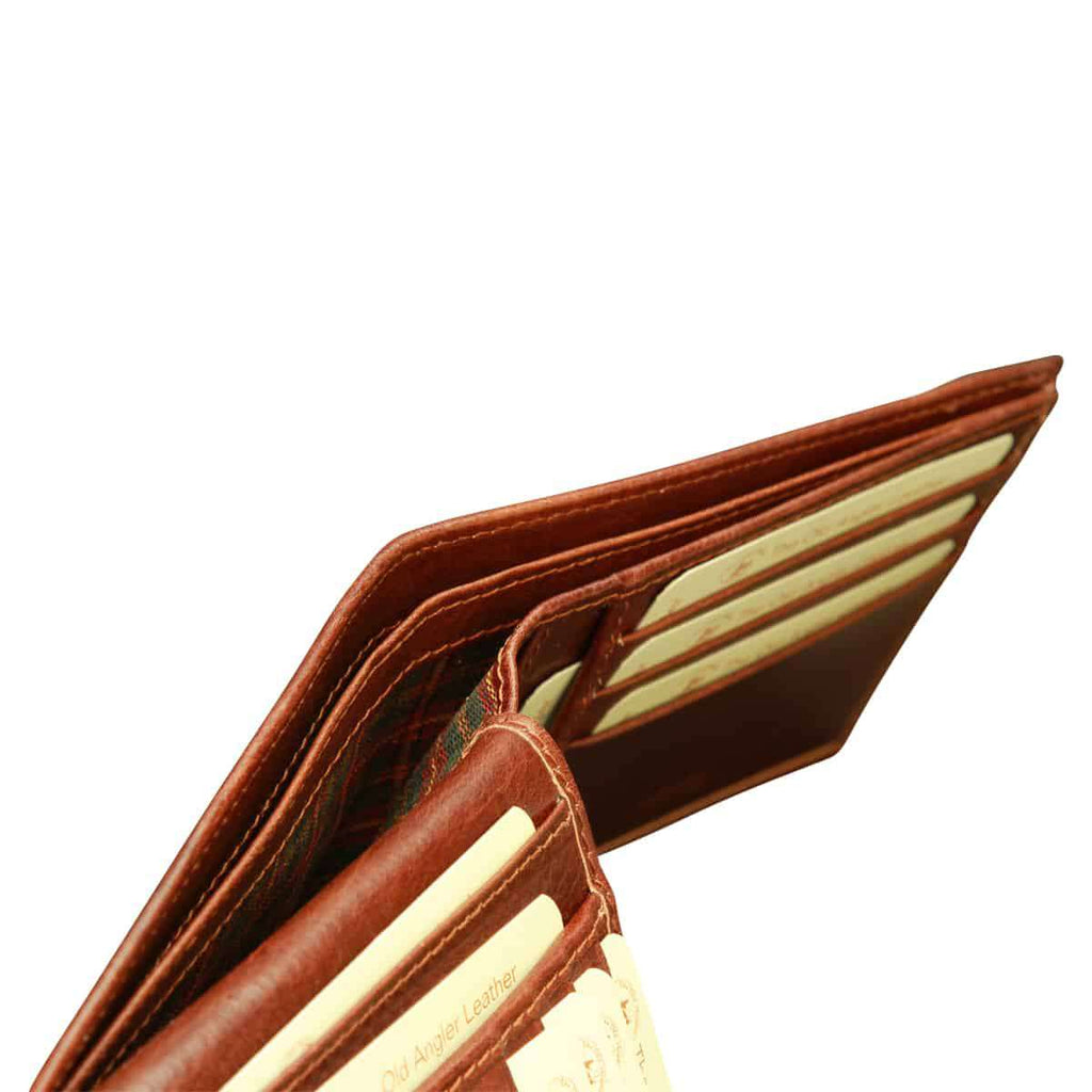 Bifold wallet with RFID blocking technology - brown-1