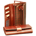 Women's leather wallet - Brown with RFID-1