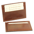 Leather Credit Card Holder with RFID blocking tecnology - Brown-1