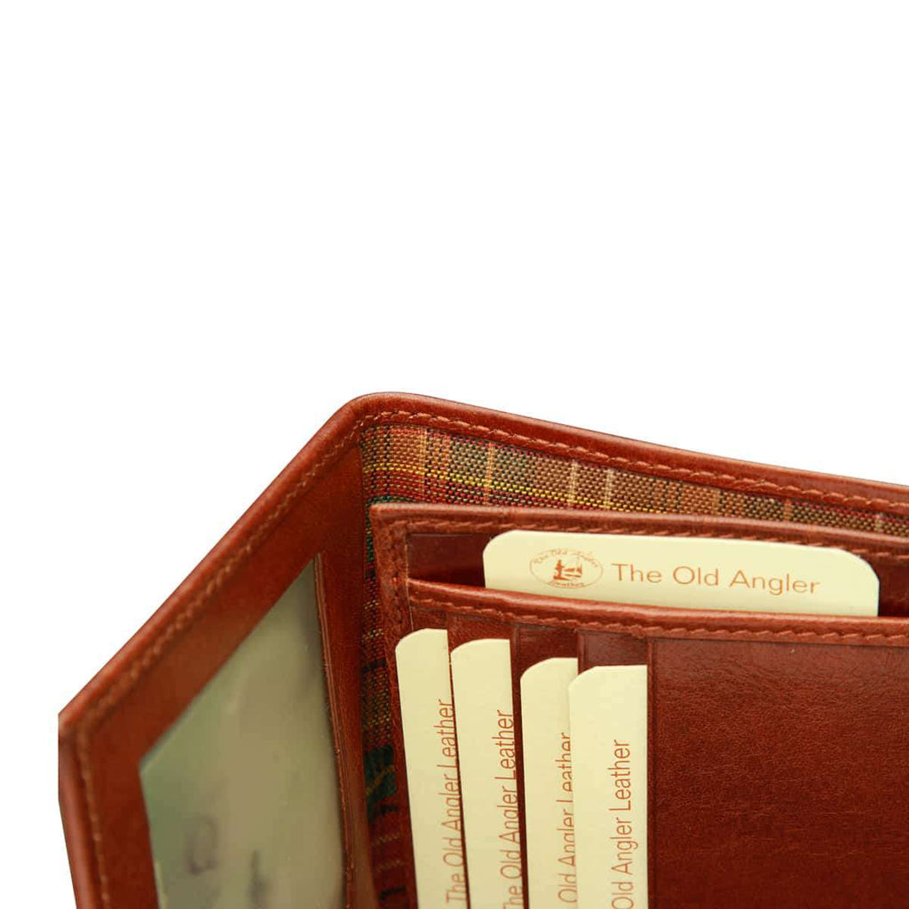 Leather Document Holder - Brown with RFID-1