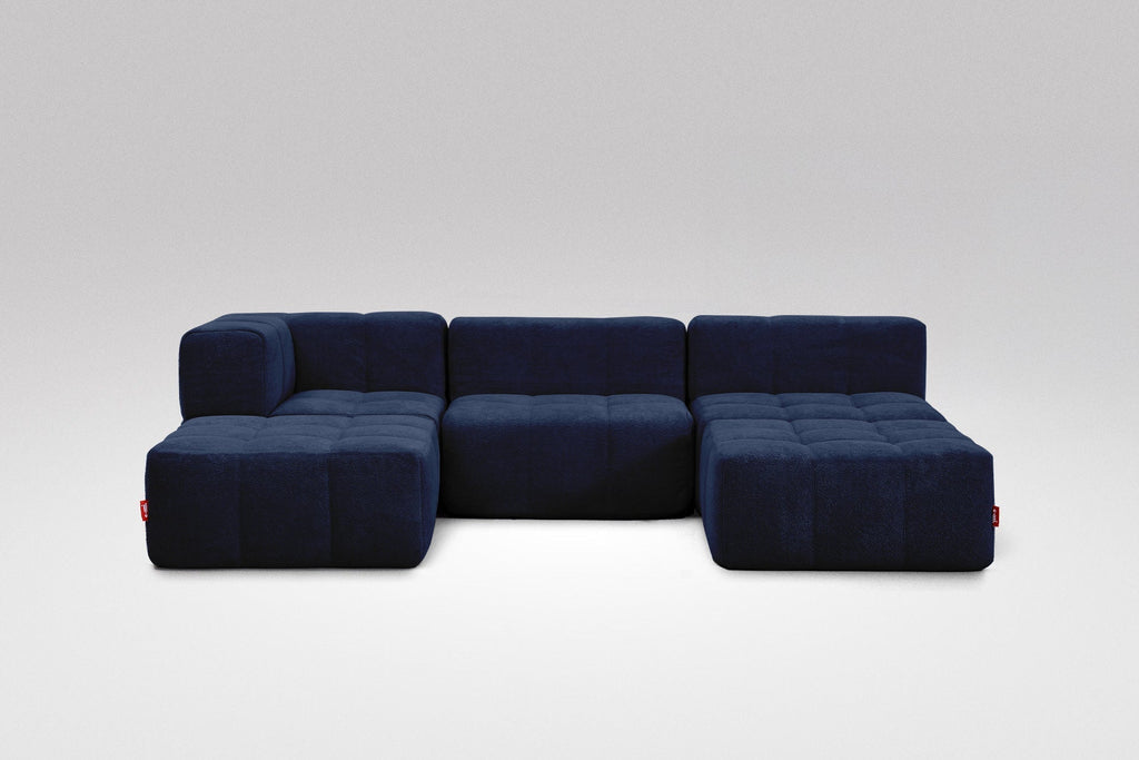 5 Teiliges Modulares Sofa – Blau-1