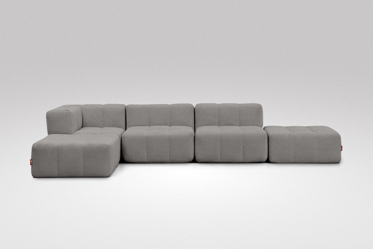 5 Teiliges Modulares Sofa – Grau-1