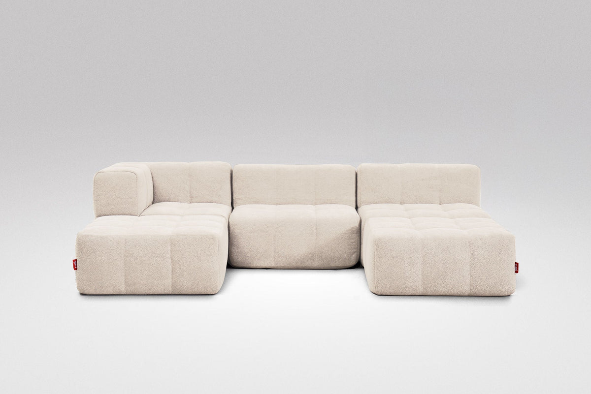 5 Teiliges Modulares Sofa – Beige-1