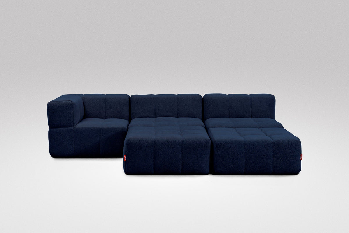 5 Teiliges Modulares Sofa – Blau-1