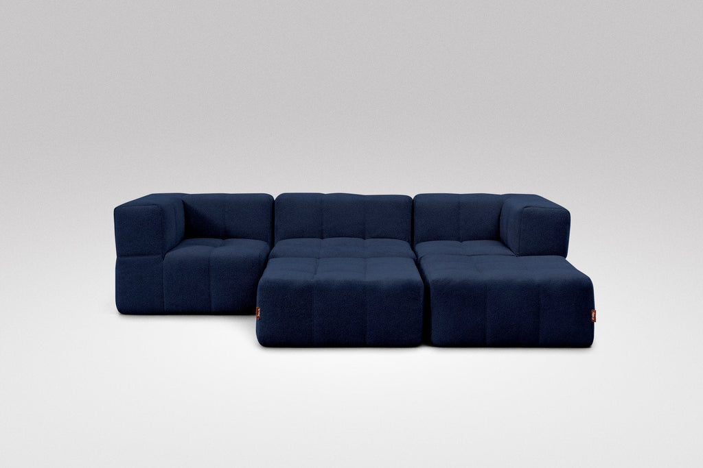 5 Teiliges Modulares Sofa – Blau-1