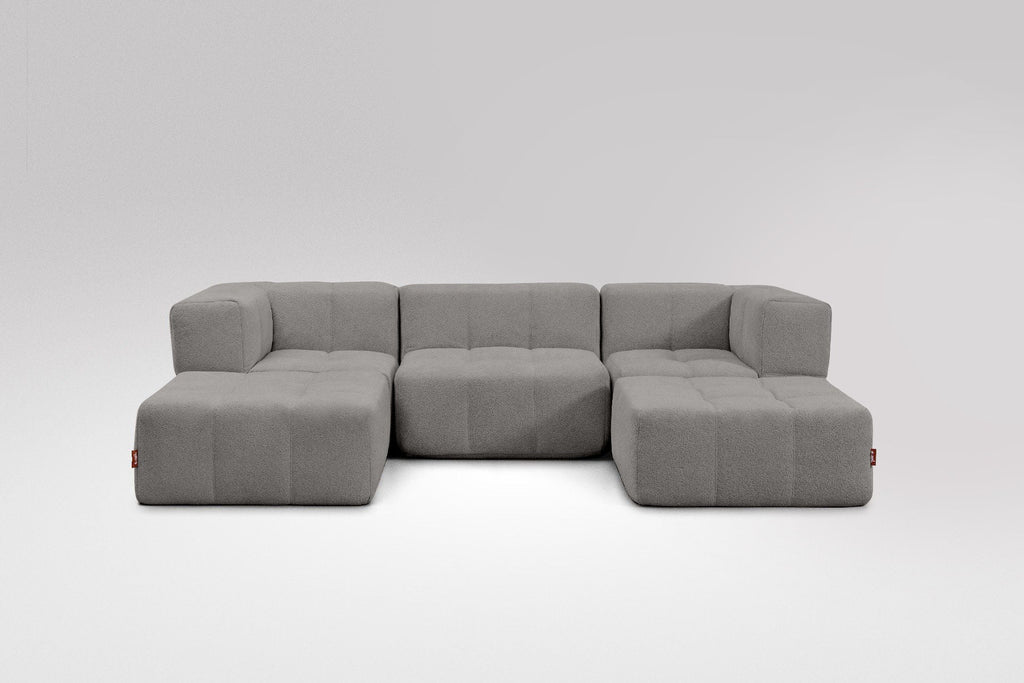 5 Teiliges Modulares Sofa – Grau-1