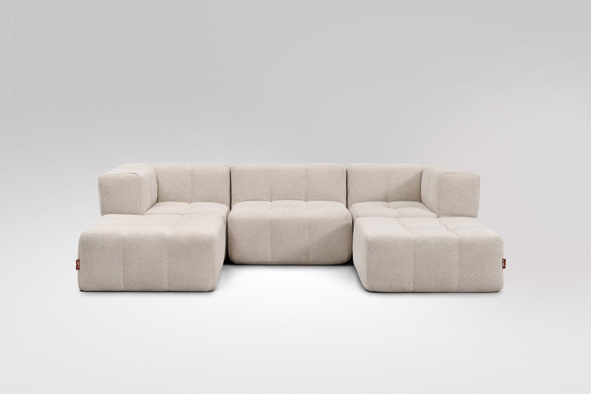 5 Teiliges Modulares Sofa – Beige-1