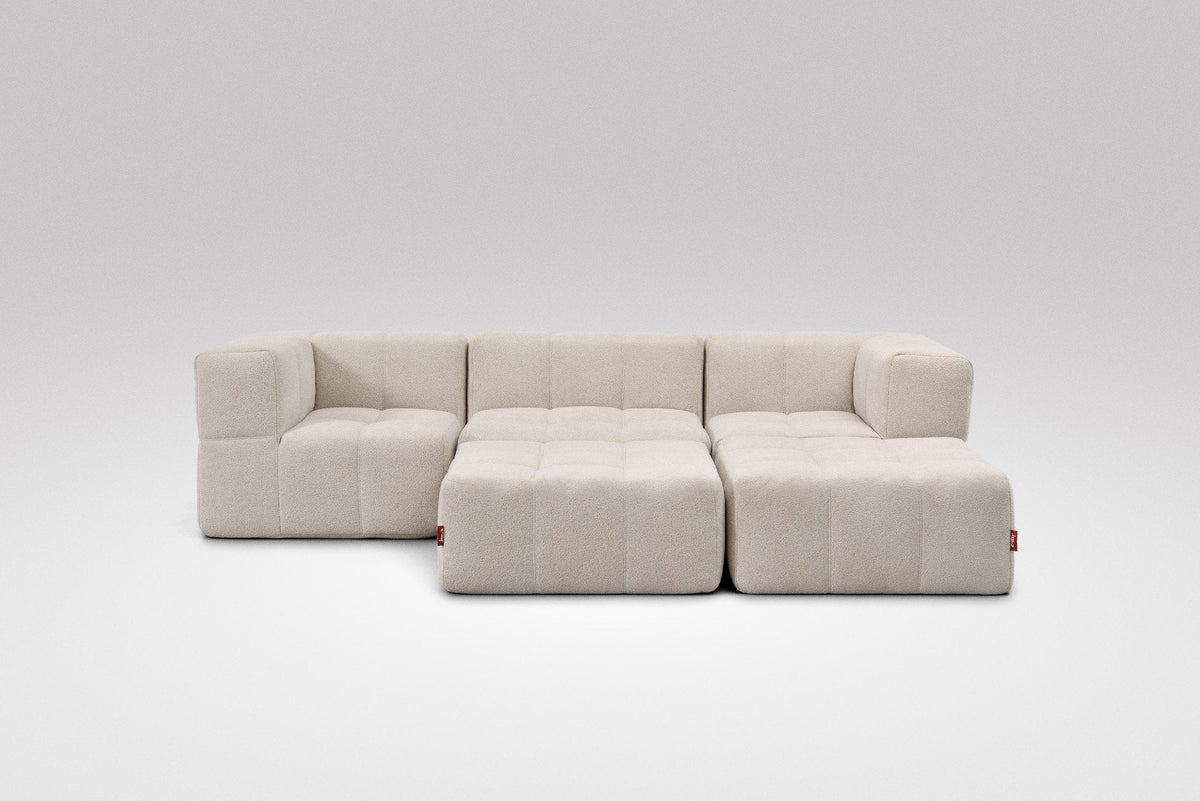5 Teiliges Modulares Sofa – Beige-1