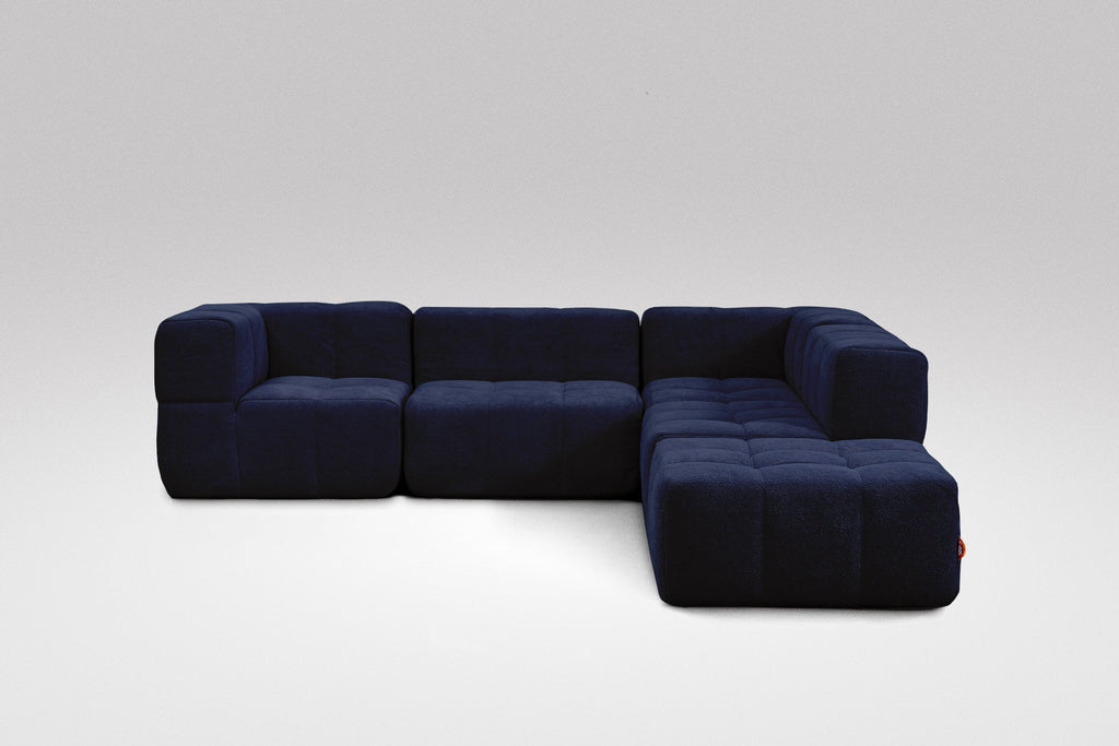 5 Teiliges Modulares Sofa – Blau-1