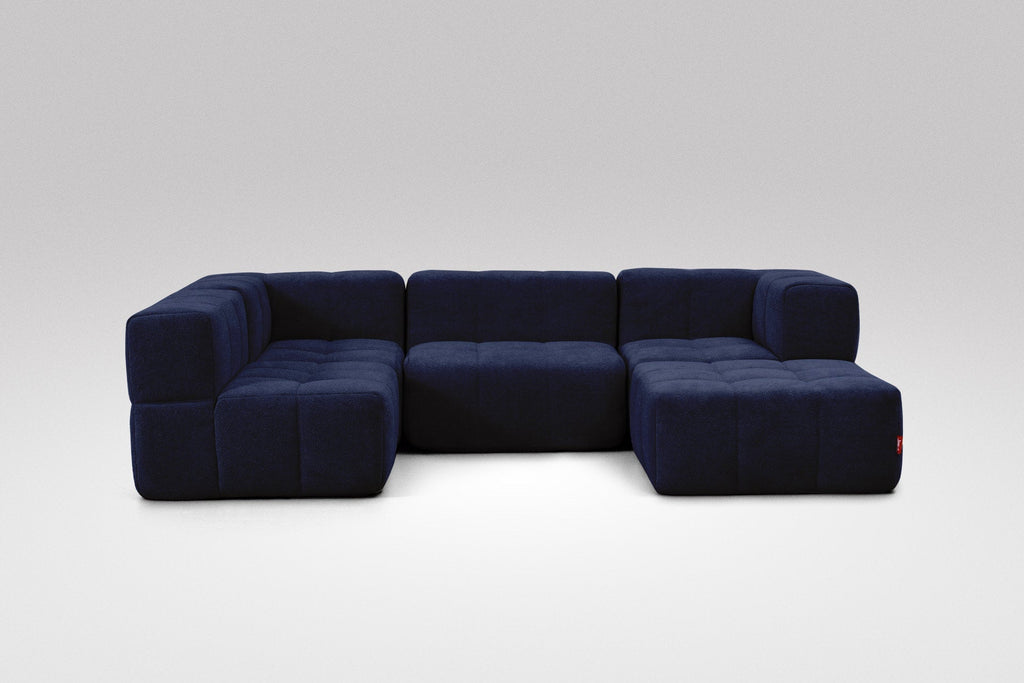 5 Teiliges Modulares Sofa – Blau-1