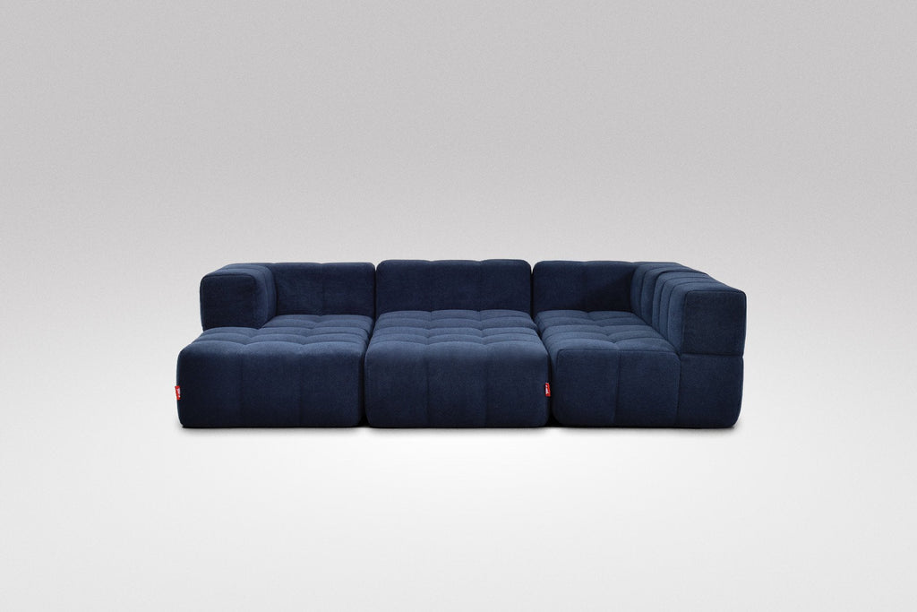 6 Teiliges Modulares Sofa – Blau-1