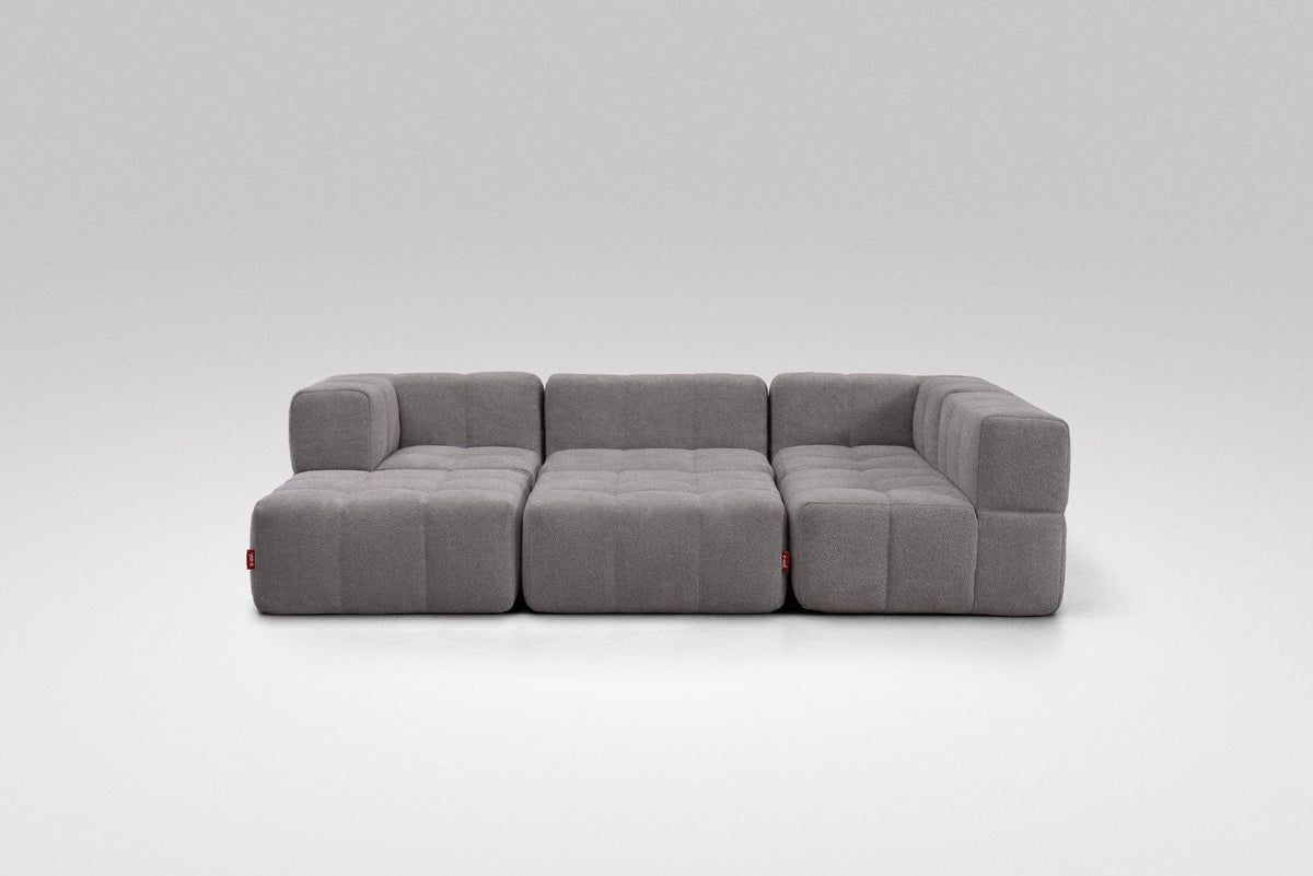 6 Teiliges Modulares Sofa – Grau-1