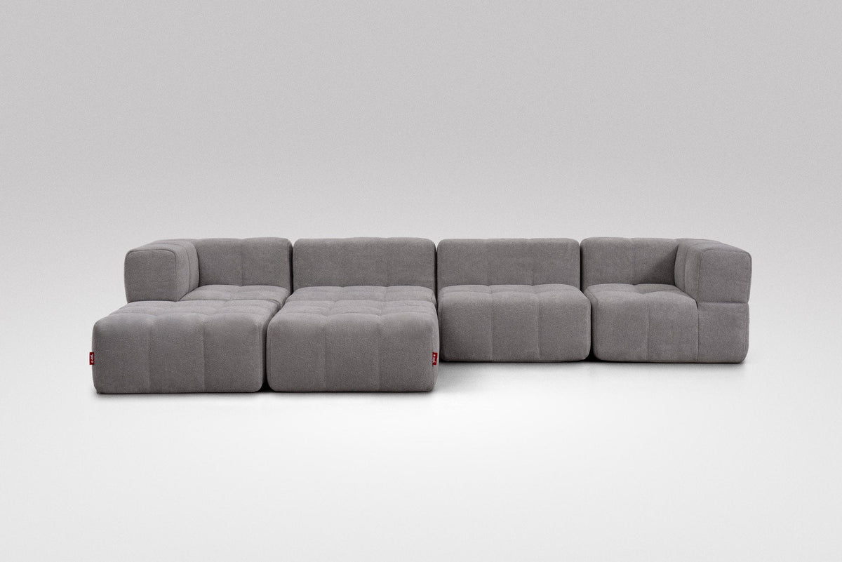 6 Teiliges Modulares Sofa – Grau-1