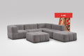 6 Teiliges Modulares Sofa – Grau-0