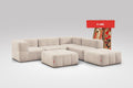 6 Teiliges Modulares Sofa – Beige-0