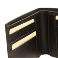 Leather bifold wallet - black with RFID-1