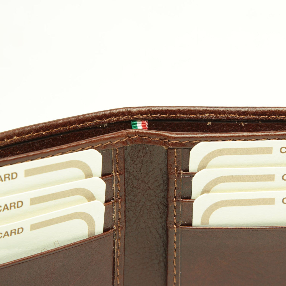 Men’s Italian Leather Wallet in Full-Grain Leather - Brown-1